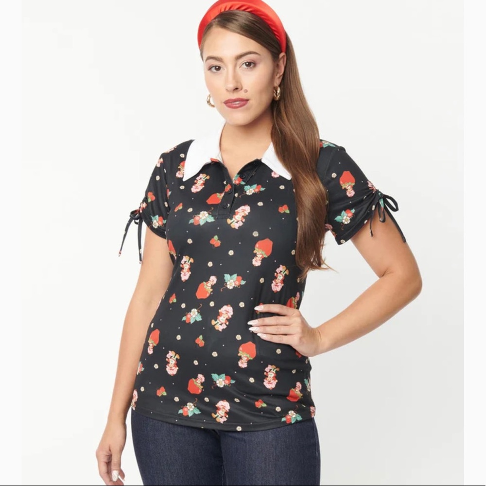 RARE strawberry shortcake x unique vintage top - Picture 1 of 12